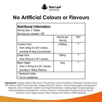 New Leaf Turmeric Curcumin & Ginger 6 Month Supply